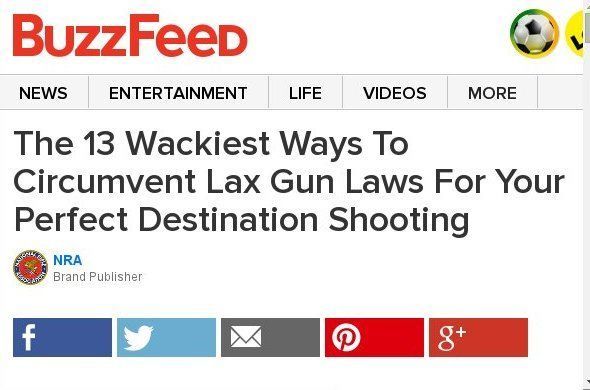 NRA Buzzfeed Sponsored Posts