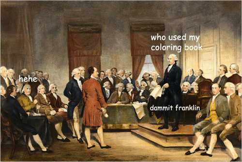 George Washington Meme Coloring Book