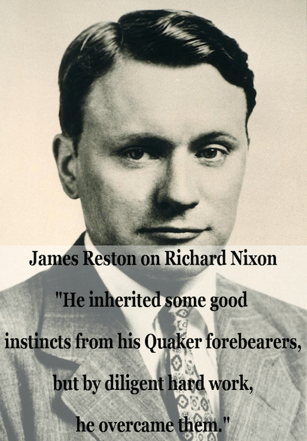 James Reston Quote