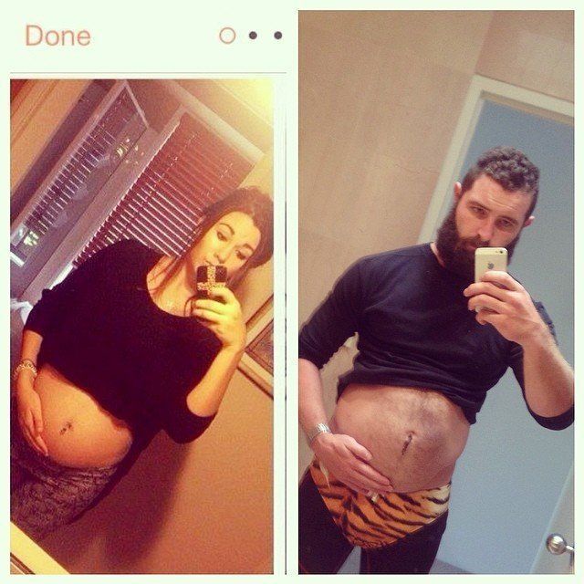 Pregnant Tinder Photo