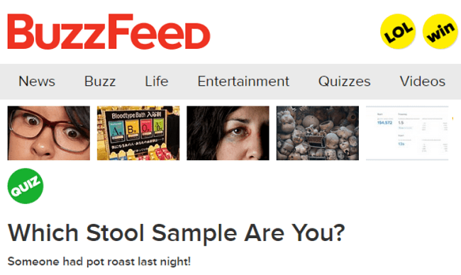 Buzzfeed Quizzes