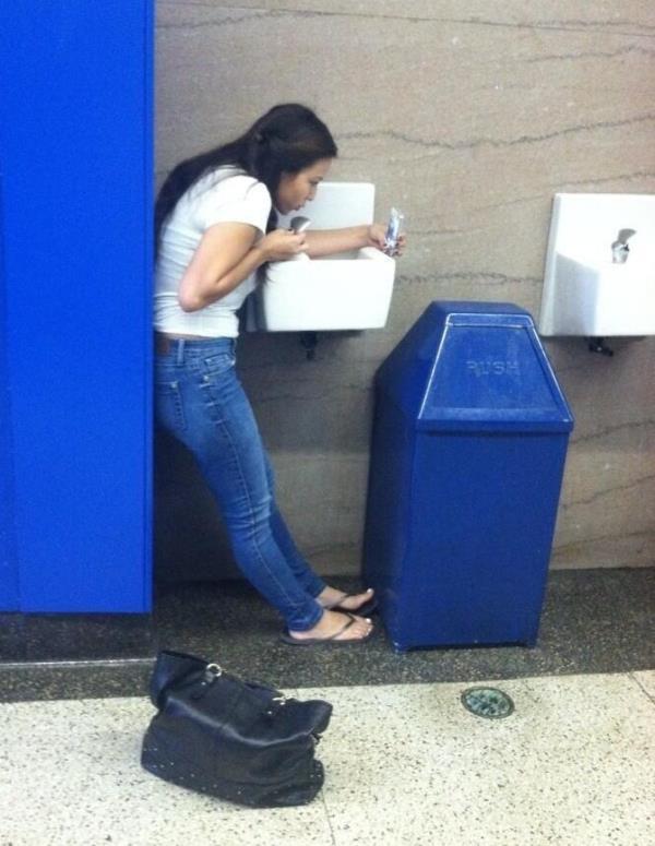 Water Fountain Selfie