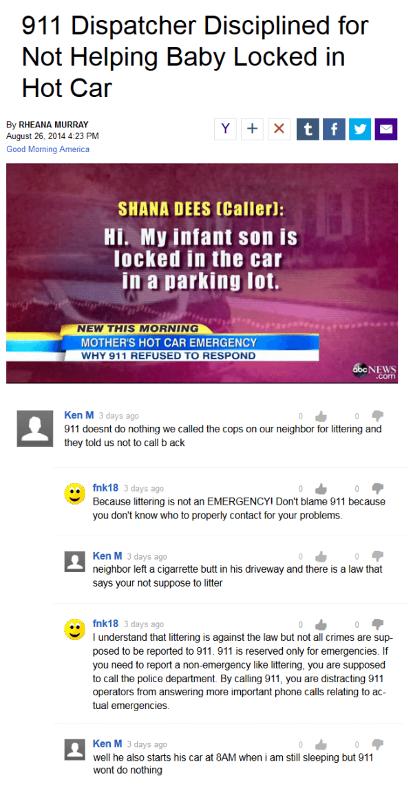 Ken M Calls 911