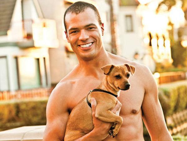 Hot Guy With A Puppy