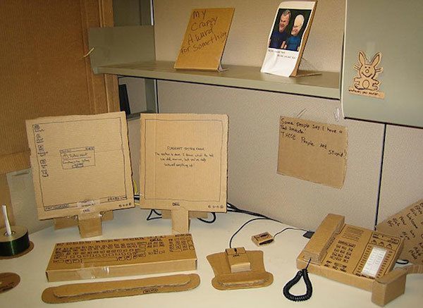 Cardboard Desk