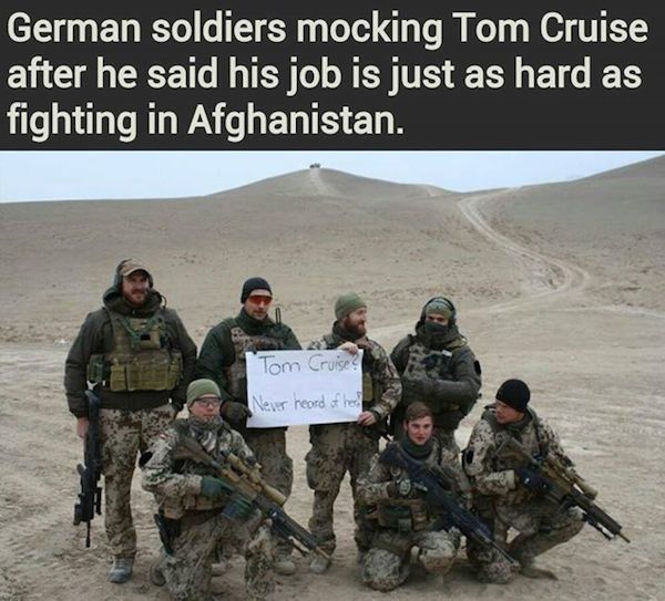 German Soldiers Mock Tom Cruise
