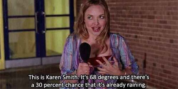 Thirty Percent Chance It's Raining