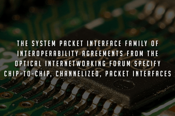 System Packet Interface