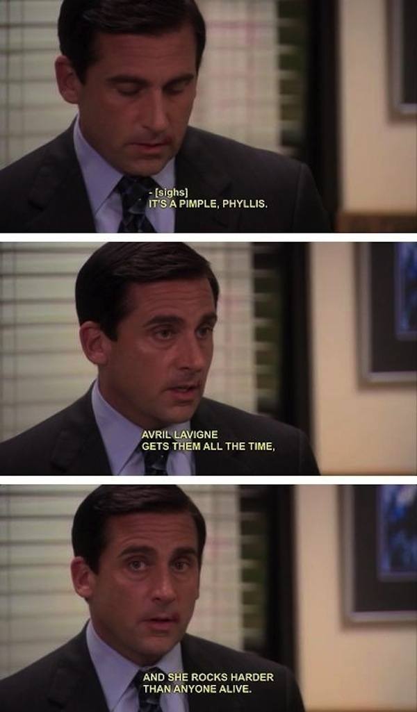 Michael Scott On Avril Lavigne