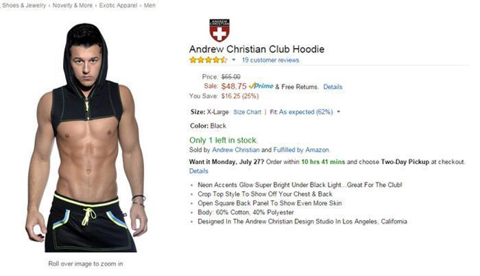 Club Hoodie Weird Amazon Items