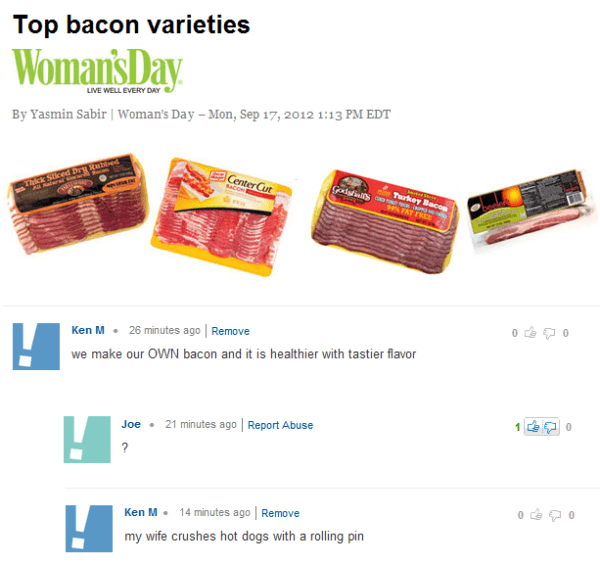 Ken M Life Hacks Bacon