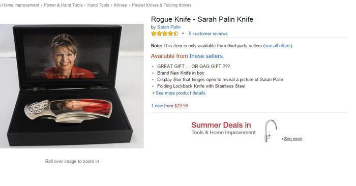 Sarah Palin Knife