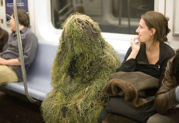 Gilly Suit Insane Transit Passengers