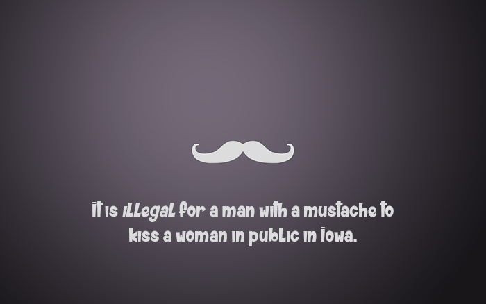 Mustached Men Kissing Women