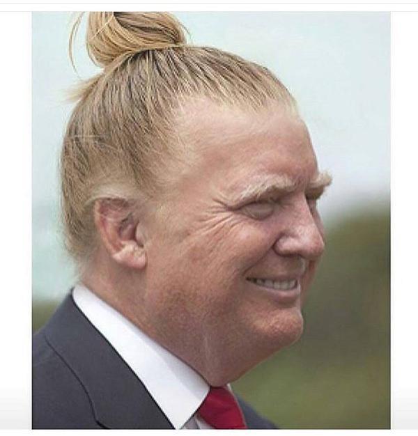 Donald Trump Man Bun