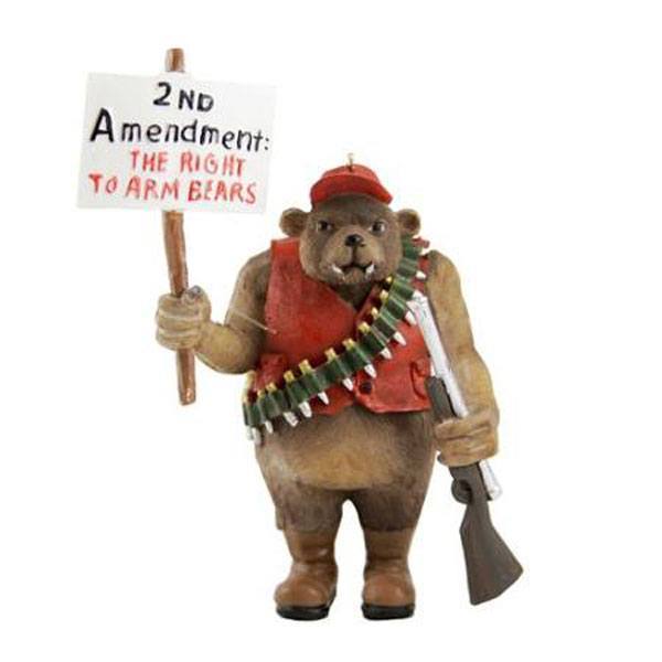 Hunting Bear Ornament