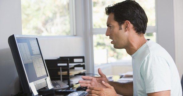 Man On Computer