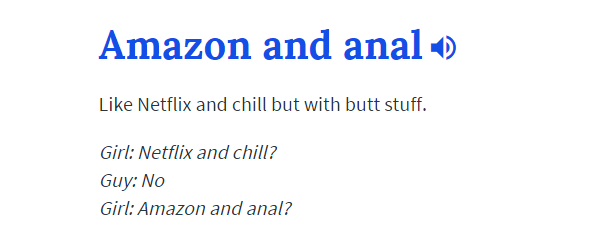 Amazon And Anal