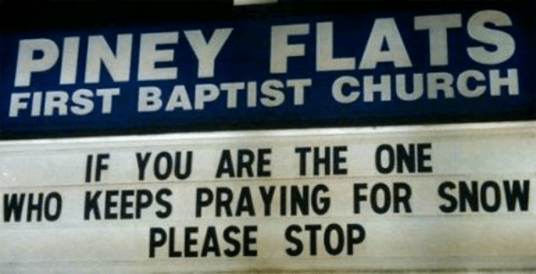 Funny Church Signs