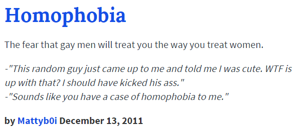 Homophobia