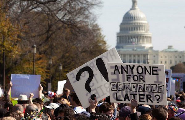 Scrabble Later Protest