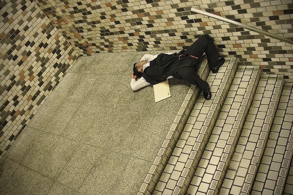 Sleeping Tokyo Salaryman