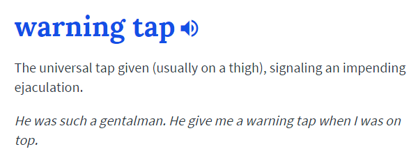 Warning Tap