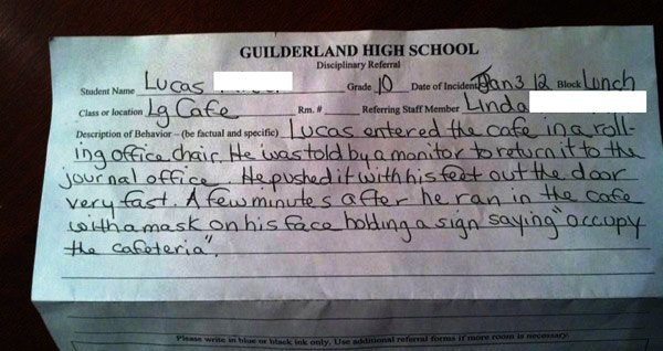 Funny Detention Slips