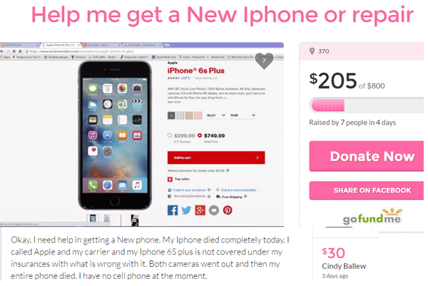 Go Fund Me Iphone