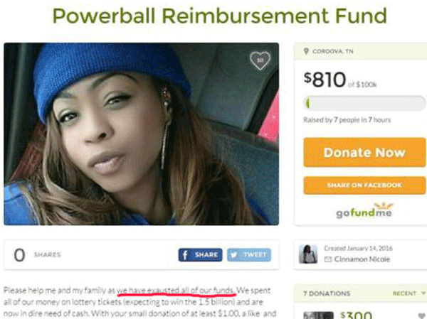 Powerball Gofundme