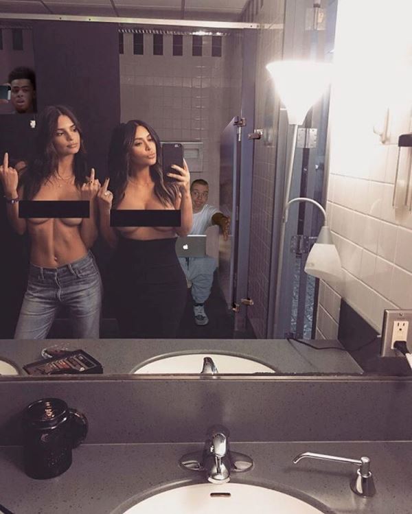 Kim K Emily Ratajkowski