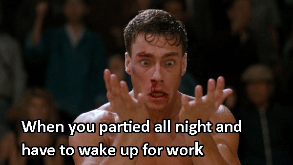 Bloodsport Wakingup Late