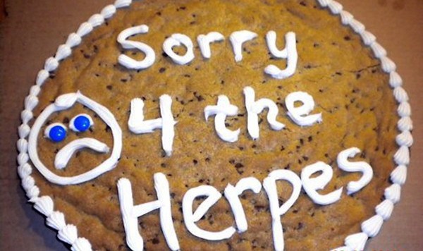 Herpes Cookie Cake