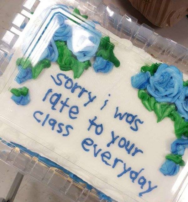 Tardy Apology