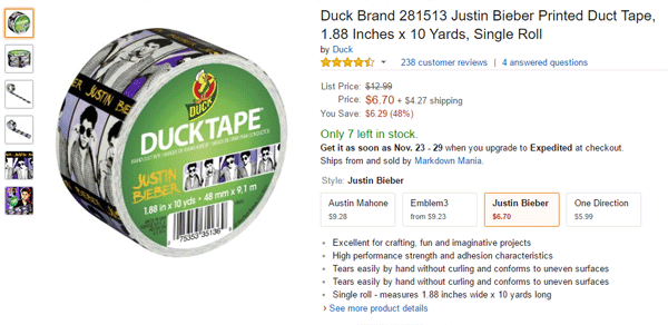 Bieber Ductape