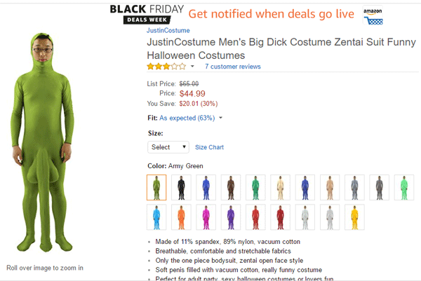 Big Dick Costume