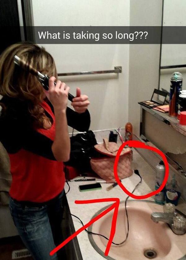 Curling Iron Fail