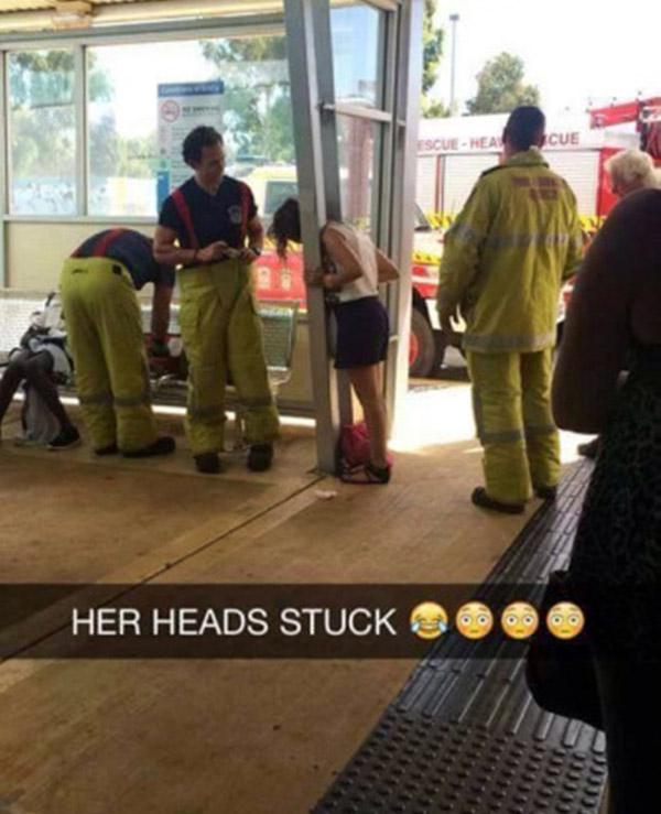 Head Stuck Snapchat