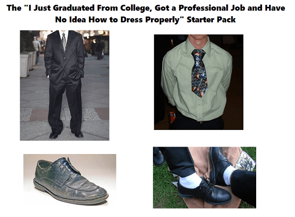 No Idea How To Dress Starter Pack