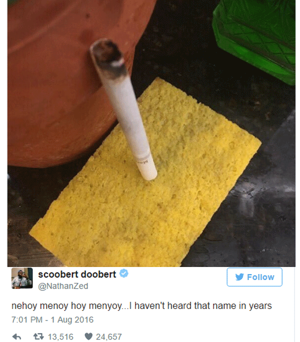 Sponge Smoking Cig