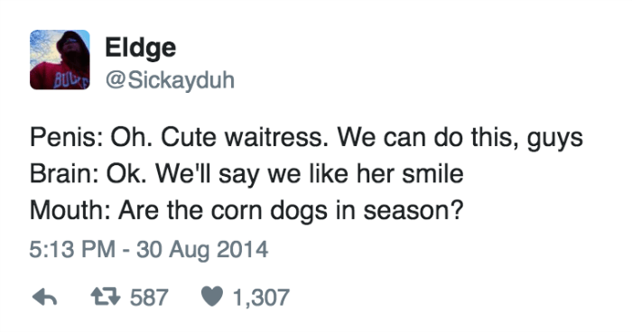 Corndogs Tweet