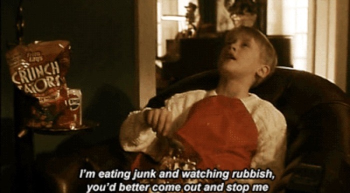 Eating Junk And Watching Rubbish