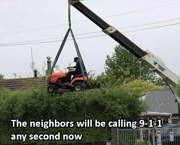 Mowing Crane