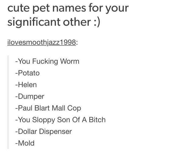 Pet Names