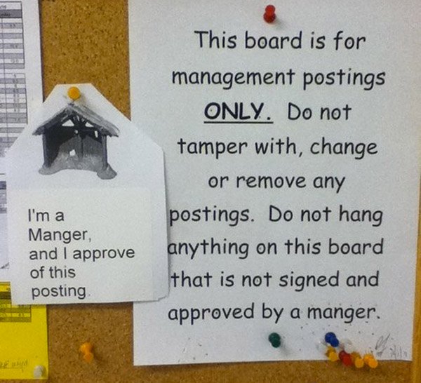 Manger Approved