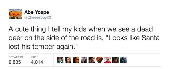 Santa Parenting Tweets