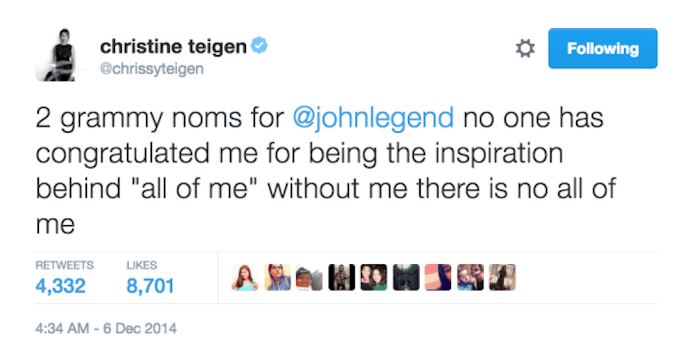 All Of Me Best Chrissy Teigen Tweets