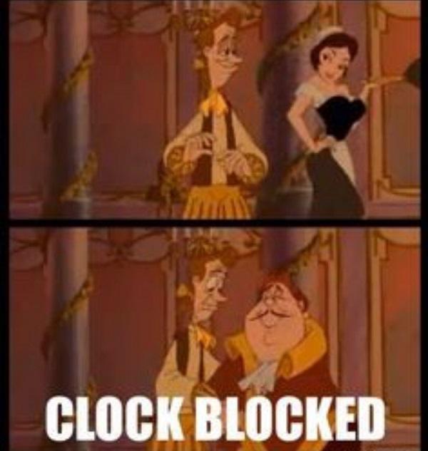 Clock Blocked