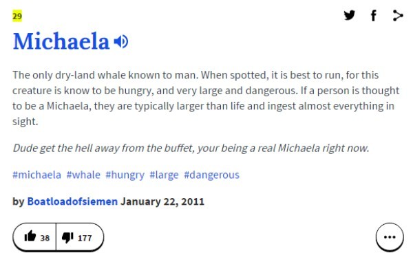 Michaela Urban Dictionary Name Definitions