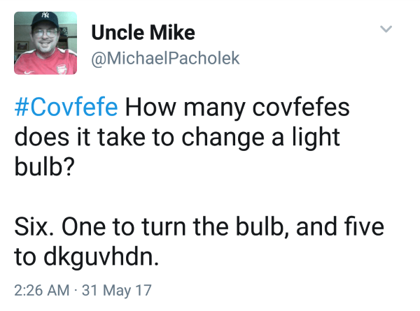 Gibberish Covfefe Tweets